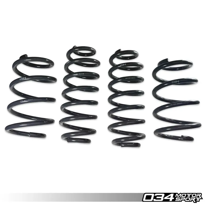 034Motorsport Dynamic+ Lowering Springs for 8P Audi A3 2.0T Bulk Order